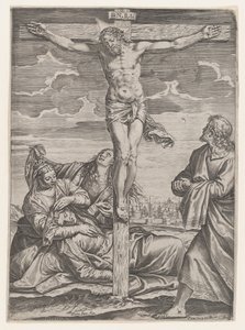 磔刑、1582年。 作： Agostino Carracci