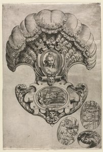 ファンLEventail、c。 1589-1595。 作： Agostino Carracci