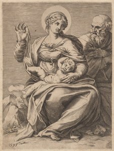 聖家族 作： Agostino Carracci