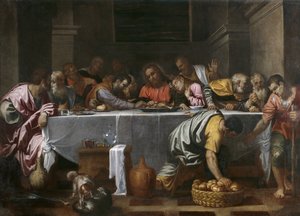 最後の晩餐 作： Agostino Carracci