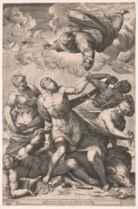 聖アンソニーの誘惑 作： Agostino Carracci