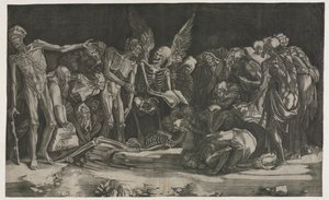 1518年の死と名声の寓意。