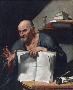 Dionysius Cato (3eme or 4eme siecle) - Peinture de Agostino Scilla (1629-1700), - 油彩・キャンバス, 98,5x80,6 - Private Collection 作： Agostino Scilla