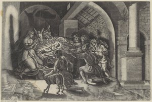 羊飼いの礼拝 作： Agostino Veneziano