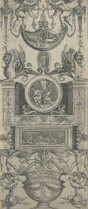 1521年付けの装飾パネル。 作： Agostino Veneziano.