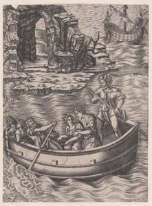 バーク、カリフォルニア州。 1514-36。 作： Agostino Veneziano