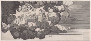 オリンパスにもたらされたニュース、1516年付け。 作： Agostino Veneziano