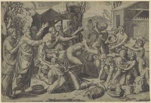 マナを集める 作： Agostino Veneziano