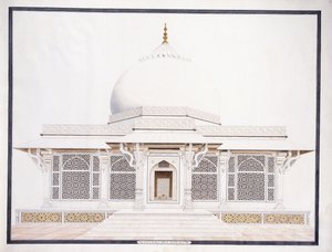 セリエム・チスティの白い大理石の墓、c。 1815年（鉛筆、ペンとインク、w - c）