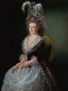 ペドロ・ロペス・デ・レレーナの妻、サン・アンドレス侯爵夫人マリア・ホセファ・ピスカトリ（1757-1807）の肖像。 作： アグスティン・エステベ