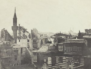 西から撮影した一般的なビュー、Le Kaire、184951、1852 年に印刷。 作： Aimé Rochas