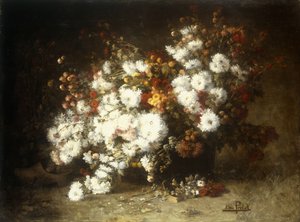 花の静物 作： Aime Perret
