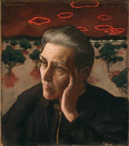 アーティストの母の肖像、1896年。 作： Akseli Gallen Kallela
