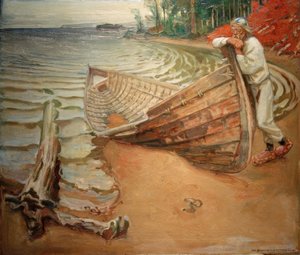 A.Gallen-Kallela、嘆きの船 作： Akseli Valdemar Gallen Kallela