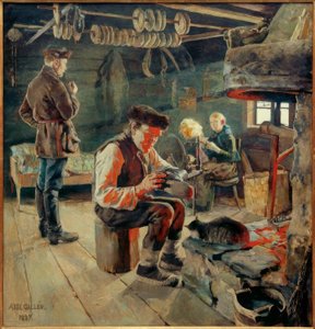 Bauernstube 作： Akseli Valdemar Gallen Kallela