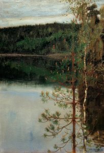 湖の眺め 作： Akseli Valdemar Gallen Kallela