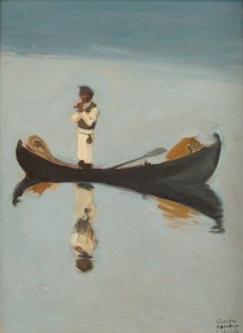 男釣り、1908 作： Akseli Valdemar Gallen Kallela