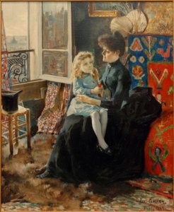 お母さんと子供 作： Akseli Valdemar Gallen Kallela