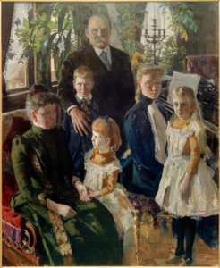 実業家アンティアールストロームの家族の肖像 作： Akseli Valdemar Gallen Kallela