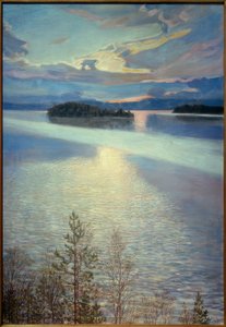 湖の眺め 作： Akseli Valdemar Gallen Kallela
