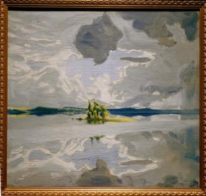 湖の上の雲 作： Akseli Valdemar Gallen Kallela