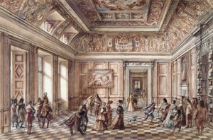 ボルゾーバー城のエントランス ホール、17 世紀頃、1960 年代頃 作： Alan Ernest Sorrell