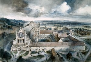 バイランド修道院、1539 年、1960 年代 作： Alan Ernest Sorrell