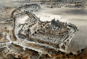 ケニルワース城、c1575、c1960s 作： Alan Ernest Sorrell