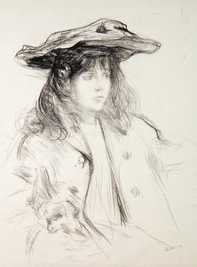 犬と一緒のイヴェット 作： Albert de Belleroche