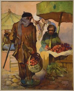 市場、ニース、フランス 作： Albert A. Smith