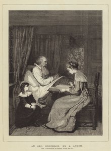 古いユグノー 作： Albert Anker