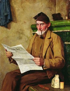 新聞を読む老人ファイスリ