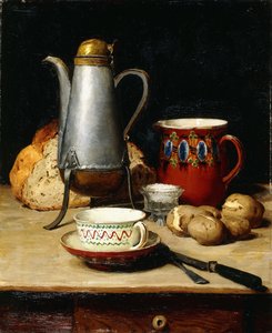 静物：コーヒーとジャガイモ、1897