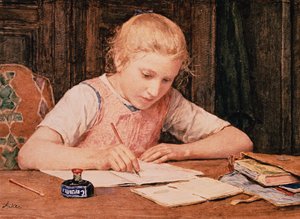 女子高生 作： Albert Anker