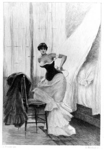 ボヴァリー夫人』（Gustave Flaubert著、Albert Fourié画）。 作： Albert Auguste Fourie