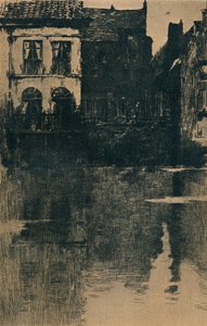 水辺の古い家、c1886-1906、1906-7 作： Albert Baertsoen
