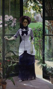 温室で 作： Albert Bartholomé