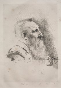 オーギュストロダン、1900年。 作： Paul Albert Besnard