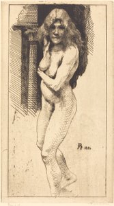 Carmen Standing in the Nude (Carmen nue debout) 作： Albert Besnard