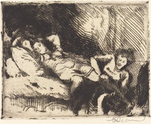 寝る (Le Coucher) 作： Albert Besnard