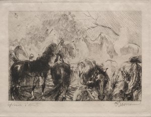 アルジェの馬市場、1898年。 作： Paul Albert Besnard