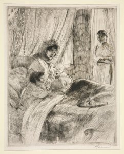 ランチ、またはハッピー マタニティ 作： Albert Besnard