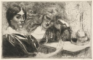 モルヒネ中毒者（モルフィノマネ） 作： Albert Besnard