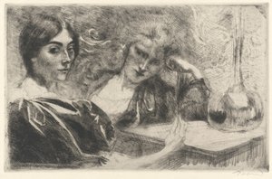 モルヒネ中毒者（モルフィノマネ） 作： Albert Besnard