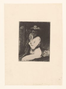 トイレで裸の女性 作： Albert Besnard