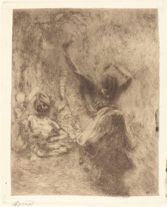 タンジョールの踊り子 (La bayadère de Tanjore) 作： Albert Besnard