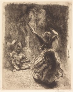 タンジョールの踊り子 (タンジョールのラ・バヤデール) 作： Albert Besnard