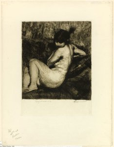 羽毛ターバン 作： Albert Besnard