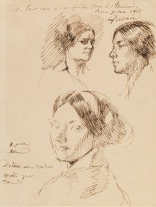 三人の女性の肖像 作： Albert Besnard
