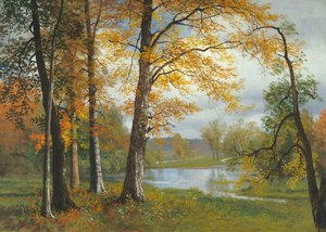 静かな湖 作： Albert Bierstadt